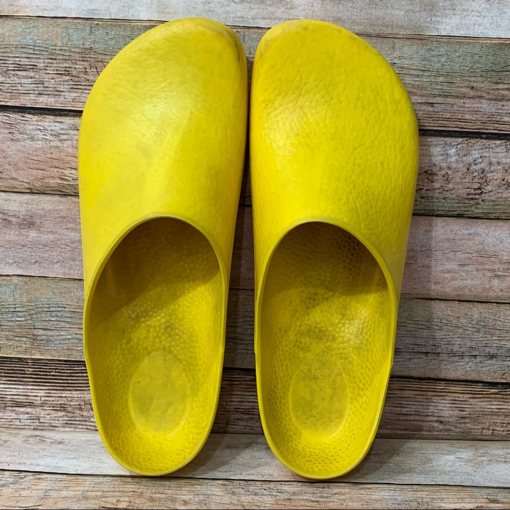 Birkenstock Yellow Super Clogs